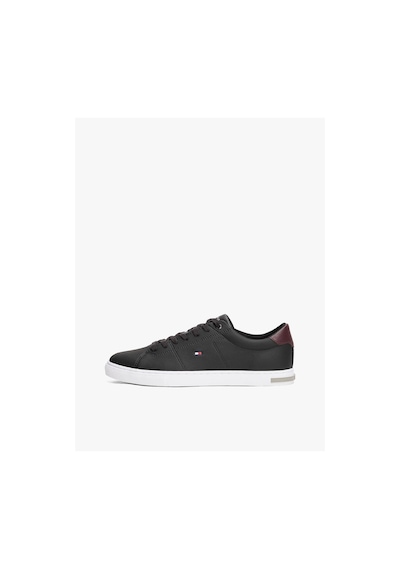 Tommy Hilfiger Essential Leather Detail Vulc-7650 Siyah