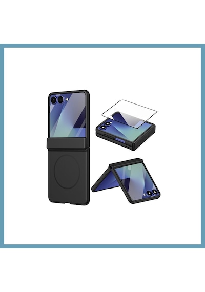 Bezos Joko Samsung Galaxy Z Flip 8 Flippro Magsafe Kapak - Siyah Mbt06