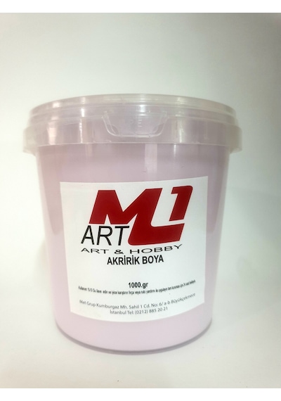 M1 Art Akrilik Boya 1.Kg --10 Renk Seçeneği M1 Art Akrilik Boya 1.Kg --10 Renk Seçeneği