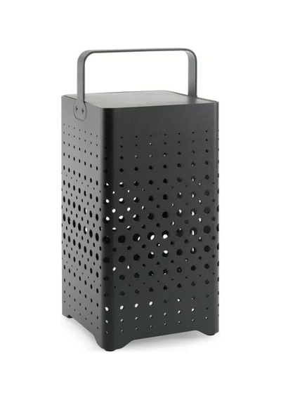 Maro Lamp Zwart 33 Cm Siyah Alüminyum Bahçe Lambası Usb Ve Solar Şarjlı