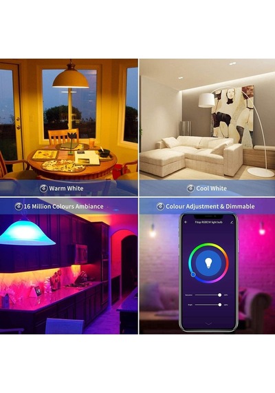 Wi-fi Akıllı Led Ampul 10w 6.500k Beyaz 220 Vac Aa14-60920 Diğer