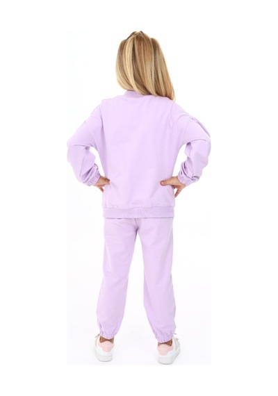 Toontoy Kids Toontoy Kız Çocuk You Are Best Yazılı Baskılı Eşofman Takım Lila