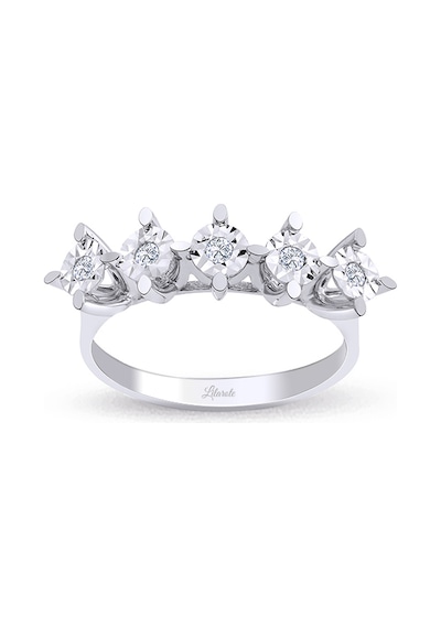 Lilarote 0.13 Ct Lazerli Beştaş Yüzük