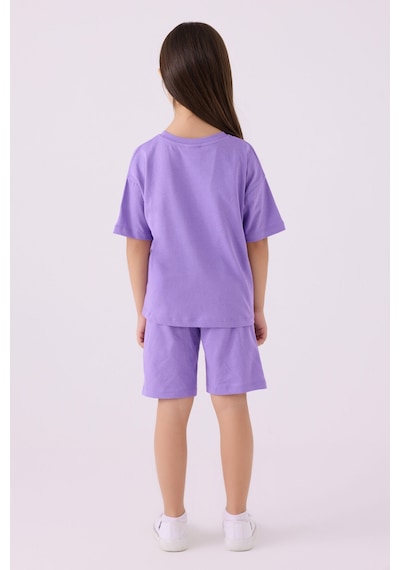 U.S. Polo Assn. U.s. Polo Assn Kız Çocuk Mor Bermuda Takım 5274-43873 Mor