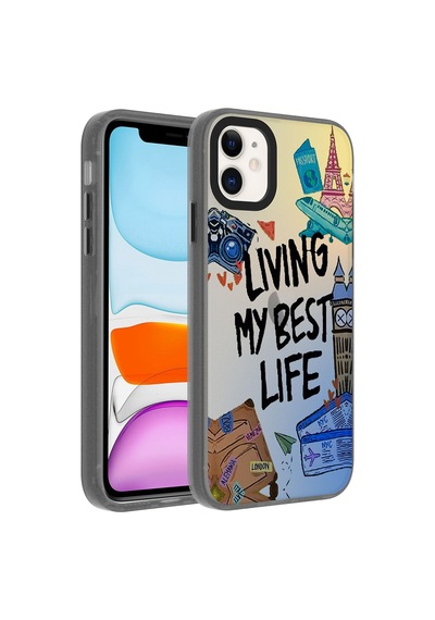 Zeyline Apple Uyumlu iPhone 11 Desenli Zore Dragon Sert Kapak-seyahat