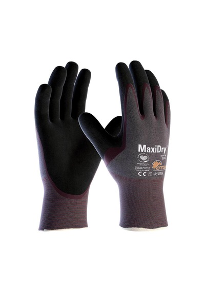 Maxidry 56-424 Süper İnce Yağ Ve Sıvı Geçirmez İş Eldiveni Çok Renkli