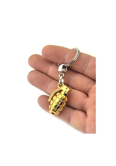 El Bombası Grenade Anahtarlık - Gold Görünümlü
