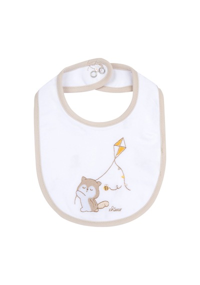 Chicco Bebek Nakışlı Mama Önlüğü 09101606000000 000033 Beyaz