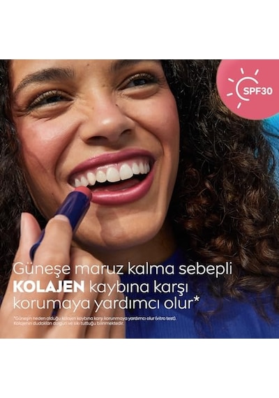 Nıvea Rose Renkli Nemlendirici Dudak Bakım Kremi 4.8gr, Spf30, Allık Etkisi, Dudak Ve Yanaklar, E Vitamini
