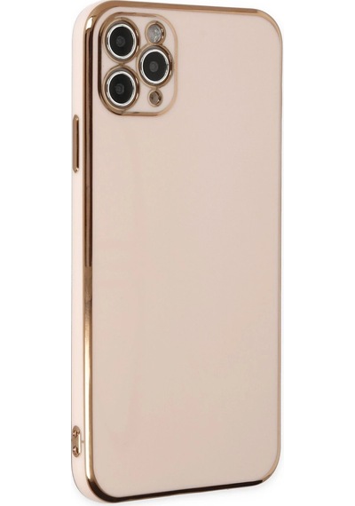 Gld-spt- Newface Apple Uyumlu iPhone 11 Pro Max Kılıf Volet Silikon - Pembe
