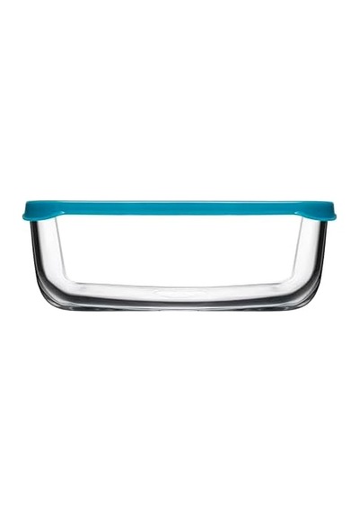 Snow Box Saklama Kabı 1225 Cc Tekli Plastik Turkuaz Kapaklı