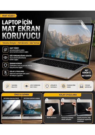 Asus Rog Strix G16'' Uyumlu Mat Nano Ekran Koruyucu Yansıma Önleyici
