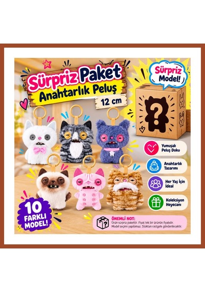Fuggler Anahtarlık Sürpriz Paket 12 Cm Pro