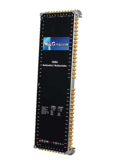 Mag Platinum Mp 10/64 Multiswitch - 10 Giriş 64 Çıkışlı Merkezi Uydu Santrali Hybrid 4k Ve 3d Destekli