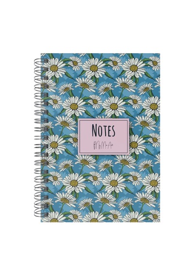 Daisy-big Sert Kapak Spiralli Defter, 17x24 Cm Çok Renkli