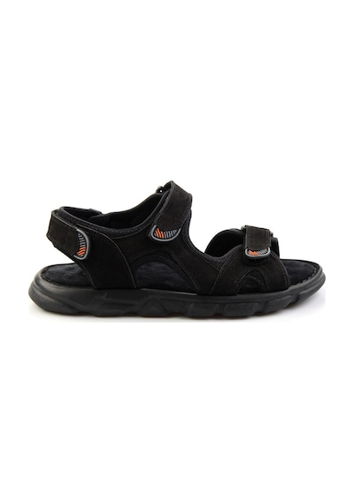 Bambi Siyah Leather Erkek Sandalet E05078102501 Siyah