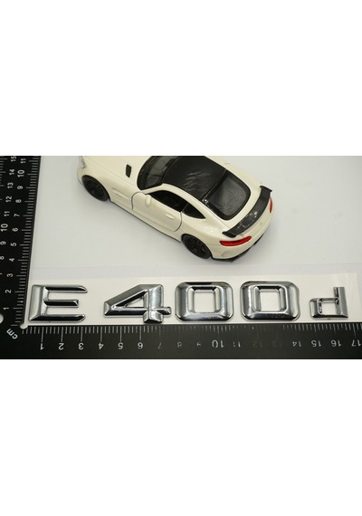 E400d Bagaj Krom Metal 3M 3D Yazı Logo