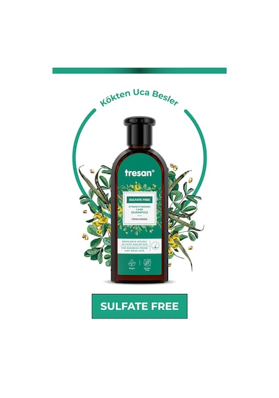 Tresan Çemen Otu Güçlendirici Sülfatsız Şampuanı 300 Ml 3 Adet