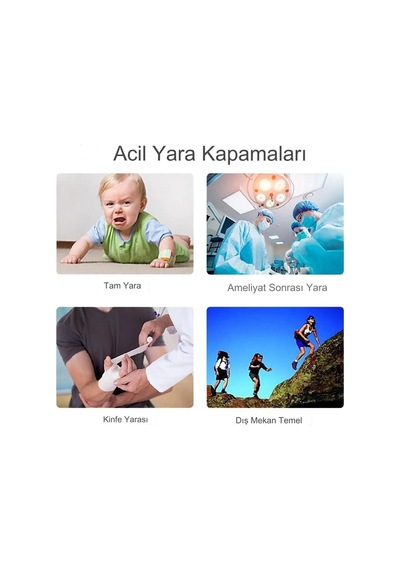 Pwt1002 Acil Yara Kapatma, Fermuarlı Bantlar, Ağrısız Dikişler, Yırtık Onarımı Ve Ilk Yardım
