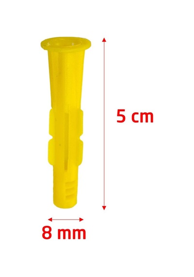 Master 501170 Performans Plastik Roket Dübel 8 Mm 500 Adet