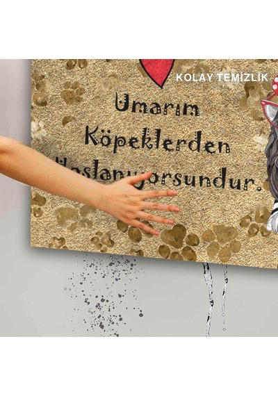 Tasarımlı Dekoratif Kapı Önü Paspas, Dış Mekan/ev İçi/banyo/mutfak/yatak Odası/giriş Paspasları Umarım Kö Diğer