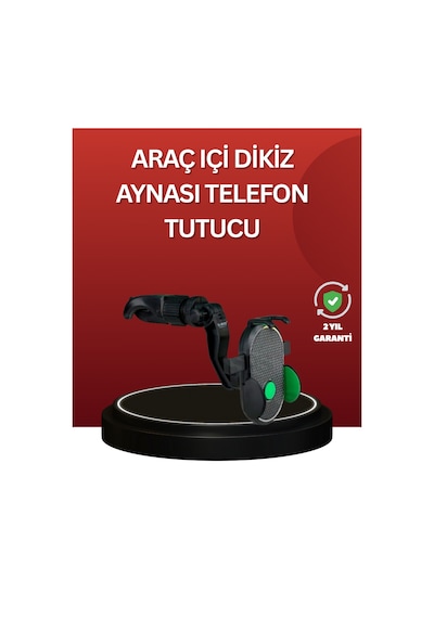 Muratech Ayarlanabilir Kıskaçlı Dikiz Aynası Telefon Tutucu Tüm Telefonlarla Uyumlu Çok Renkli