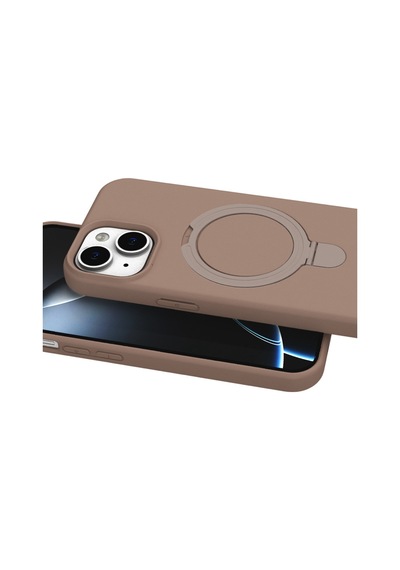 Apple iPhone Uyumlu 14 Regal Magsafe Standlı Kapak - Çöl Titanyum Bzsxx00 1