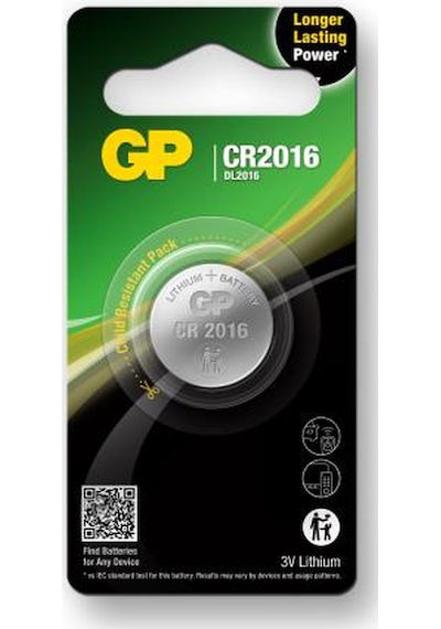 Gp Cr2016 U1 3v Lityum Düğme Pil Tekli Paket