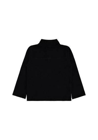 Civil Boys Basic Fermuarlı 6-9 Yaş Sweatshirt - Siyah