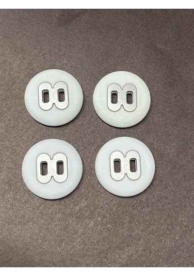 İtalyan Kaban Mont Düğmesi / 4 Lü Set / Kırık Beyaz