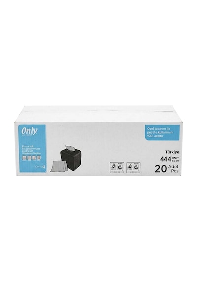Only Dispenser Peçete 20 Adet X150 Yaprak Mavi Koli