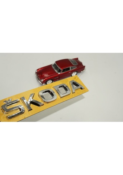 Skoda Bagaj Krom Abs 3M 3D Yazı Logo Amblem (549369393)