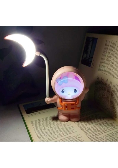 Sevimli Karikatür Göz Korumalı Usb Gece Lambası Beyaz-pembe-mor Çok Renkli