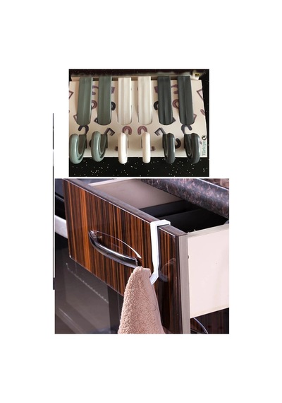 6 Lı Çekmece- Havlupan Askısı Çok Amaçlı Askı Seti 4 Renk