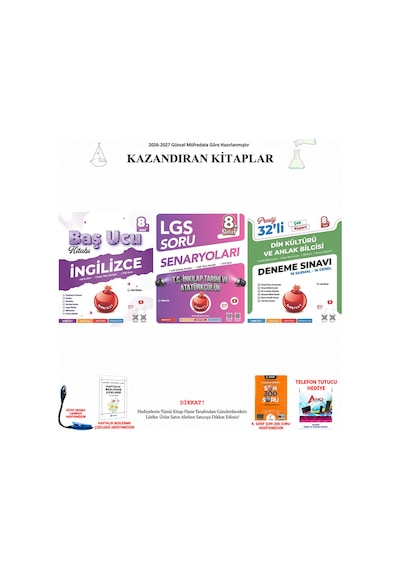 Nartest 8. Sınıf İngilizce, İnkılap Tarihi Ve Din 3 Kitap Seti