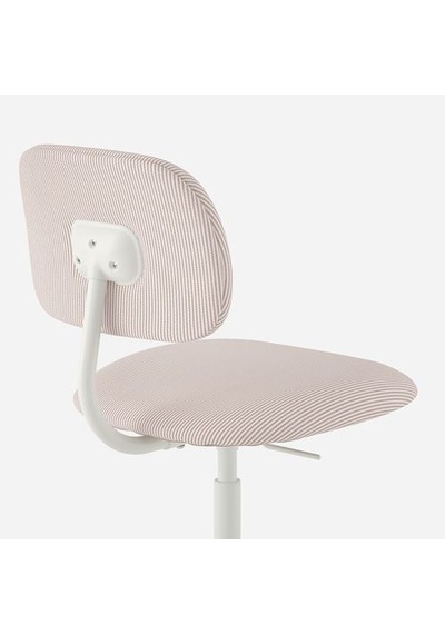 Ikea Bleckberget Çalışma Sandalyesi, Klovsta Beyaz-turuncu-kahverengi