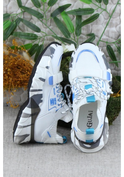 Fort Guja 24k573 Rahat Esnek Sneaker Erkek Spor Ayakkabı Beyaz