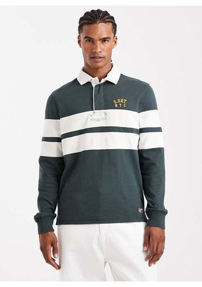 Superdry Yeşil Erkek Regular Fit Çizgili T-shirt M6010909a-h5x Haki