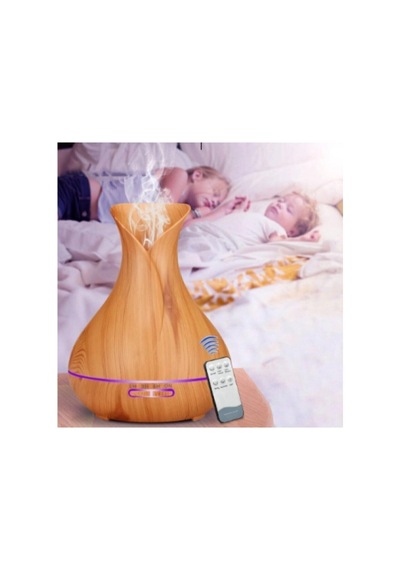 Ultrasonik Aroma Difüzörü 7 Renk Led Işıklı Hava Nemlendirici Kumandalı Buhar Makinesi 550ml