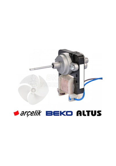 Beko Uyumlu Buzdolabı Fan Motoru + Pervane