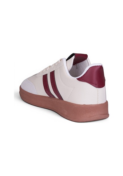 Matzeliger Mzg1263 Sneaker Spor Ayakkabı Krem-bordo