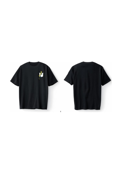 Bumeta Minyon Minion Baskılı Cartoon Graphic Oversize Unisex Tişört T-shirt Siyah