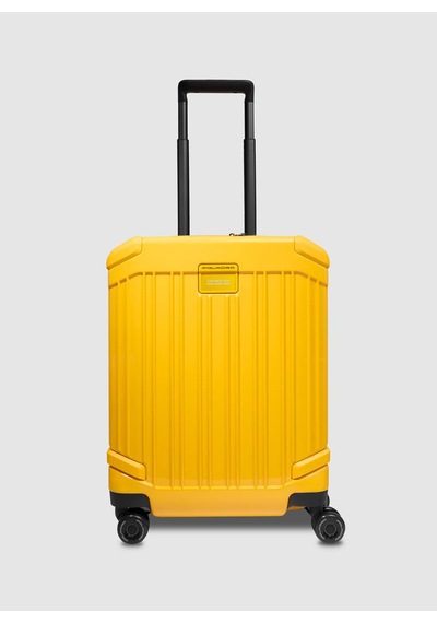 Piquadro Sarı Kabin Boy Çekçekli Sert Valiz Bv4425pop/g Kabin