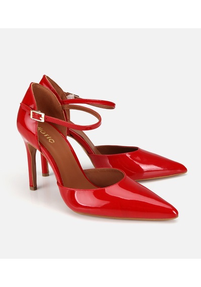 Hotiç Kadın Rugan Deri Kırmızı Bilekten Bağlamalı Stiletto 01ayh321930a750 01ayh321930a750
