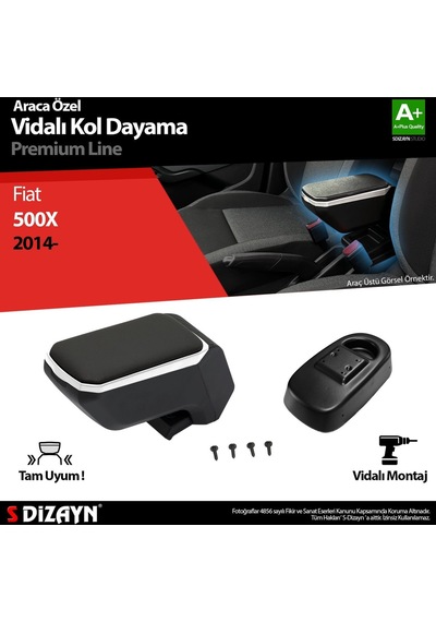 Fiat 500x Kol Dayama Kolçak Abs Vidalı Gri 2014 Üzeri A+kalite