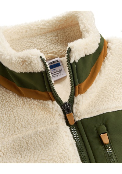 Skechers B Full Zip Pocket Sherpa Büyük Erkek Çocuk Bej Mont Sk2620087-4339