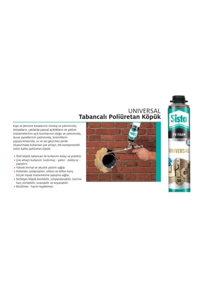 Sista Universal Pu Köpük Tabancalı 750 Ml