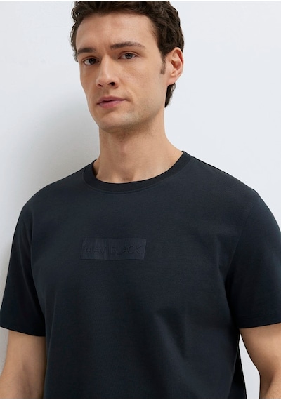 Mavi M0613270-71379 Mavi Black Logo Baskılı Tişört Erkek T-shirt Siyah