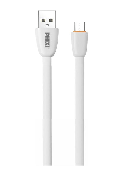 Phixi CB411M Force Yassı Kablolu 1M Micro USB Şarj ve Data Kablosu