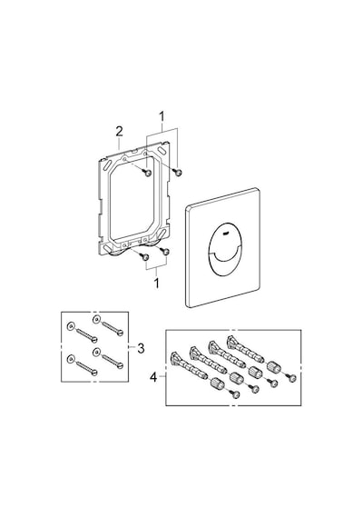 Grohe Skate Air Kumanda Paneli 38505kf0 Siyah